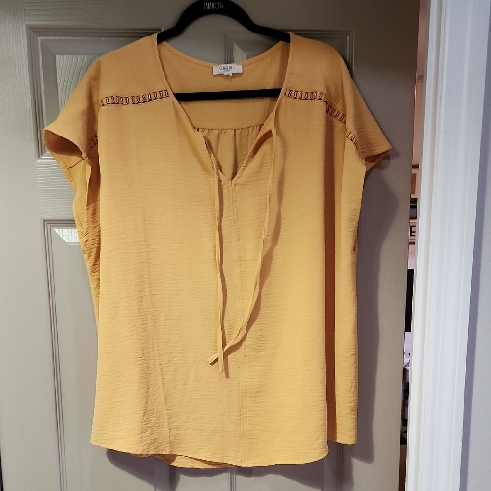 Deep Yellow/ Gold Women's Top Tunic